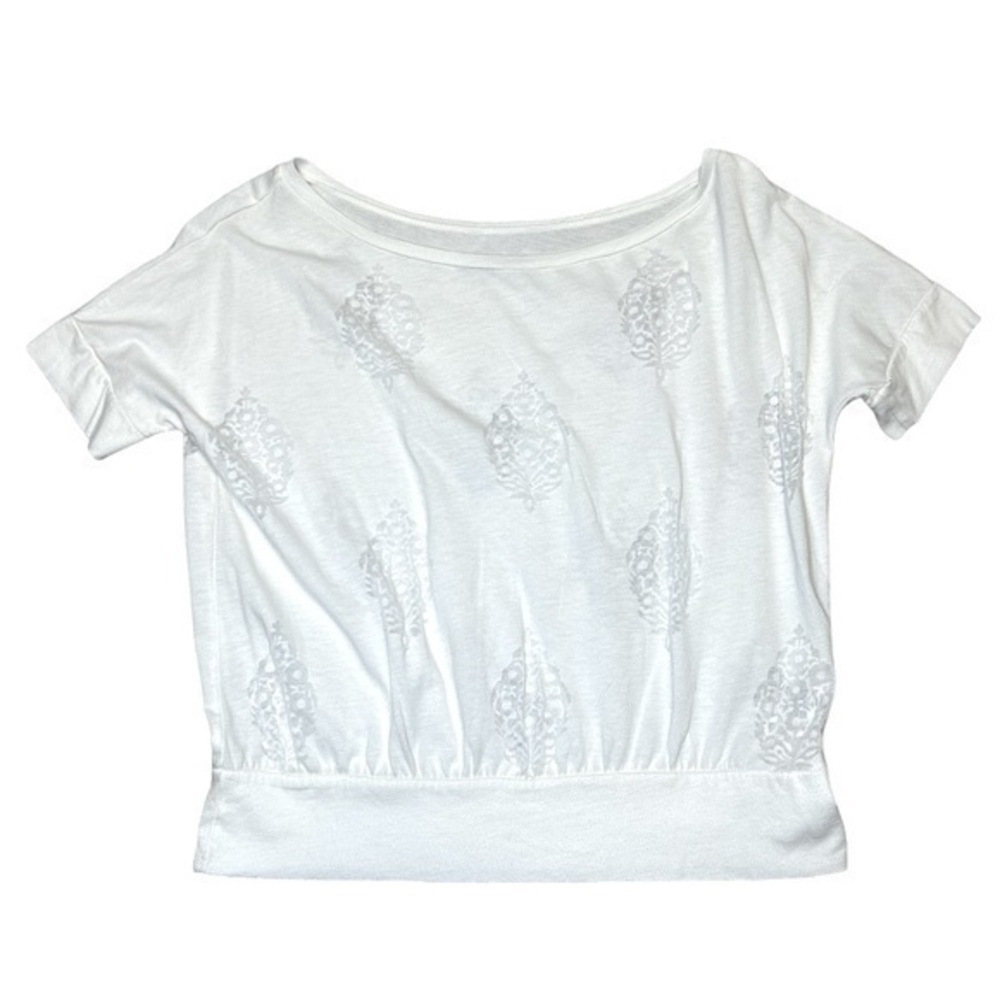 WOMENS AMERICAN EAGLE OUTFITTERS WHITE IVORY BLOUSE, SIZE S